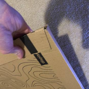 This image depicts a box being picked up showing how the interaction would play out. 