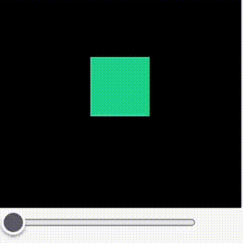 Visualization of the colour randomizer and speaker changing combined. The square changes colour throughout the entire time and rotates to the left and right speaker. This is an example of how I can combine my elements I made.  
