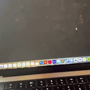 I tried cutting the page into more pieces and used the individual buttons on a modified version of my sketch where on click particles would appear. On click the particles appear and on down arrow click they go away.
