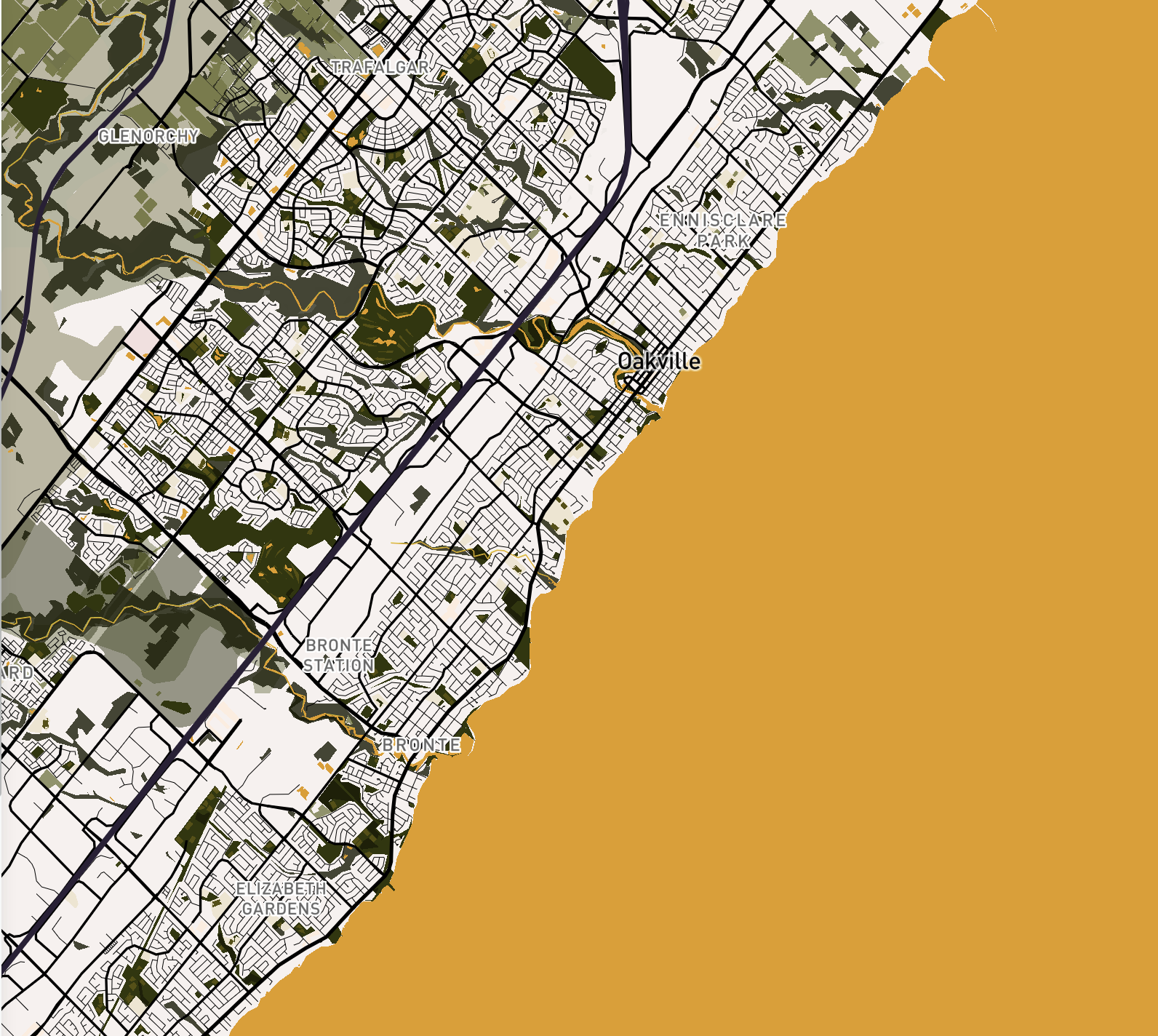 Contrast of monochromatic and bright colours