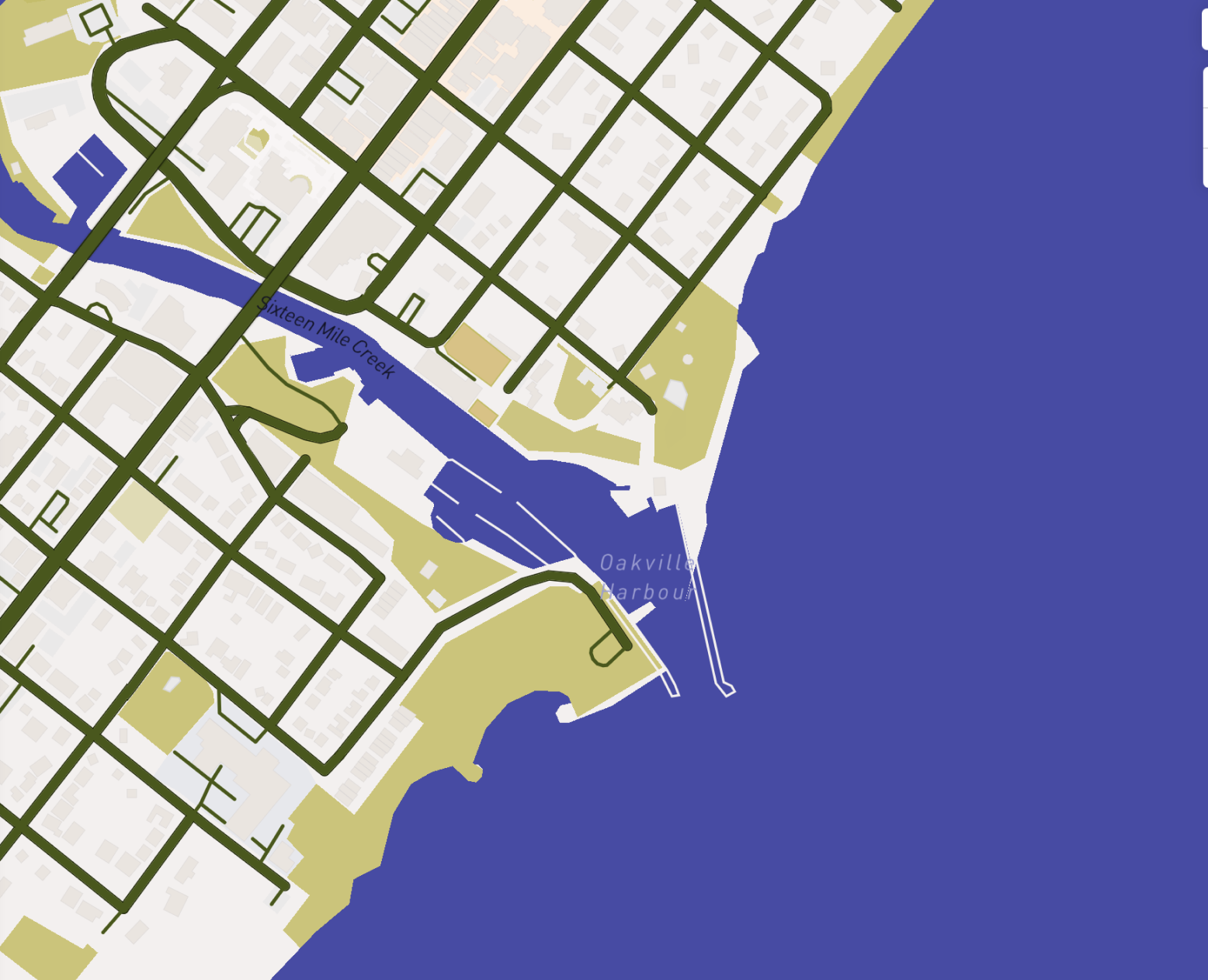 Map with bright color pallete